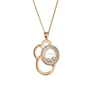 Pendentif Chopard Happy Dreams en Or Rose et Diamants