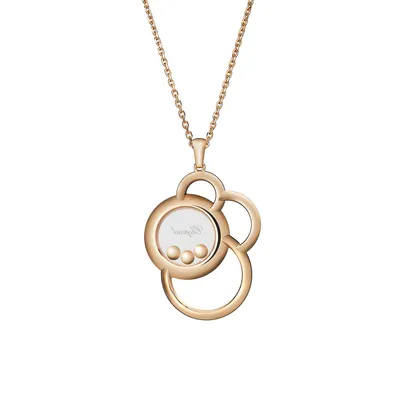 Pendentif Chopard Happy Dreams en Or Rose et Diamants