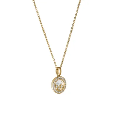 Pendentif Chopard Happy Diamonds Icons en Or Jaune et Diamants