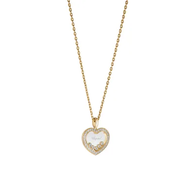 Pendentif Chopard Happy Diamonds en Or Jaune et Diamants