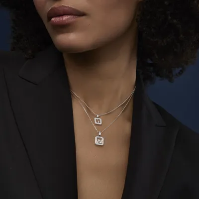 Pendentif Chopard Happy Diamonds Icons en Or Blanc et Diamant