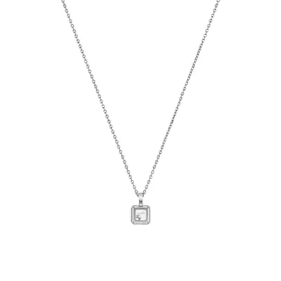 Pendentif Chopard Happy Diamonds Icons en Or Blanc et Diamant