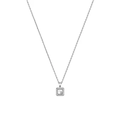 Pendentif Chopard Happy Diamonds Icons en Or Blanc et Diamant