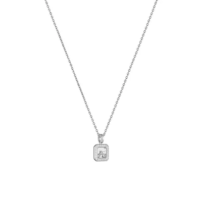 Pendentif Chopard Happy Diamonds Icons en Or Blanc et Diamant