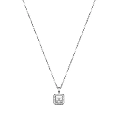 Pendentif Chopard Happy Diamonds Icons en Or Blanc et Diamant