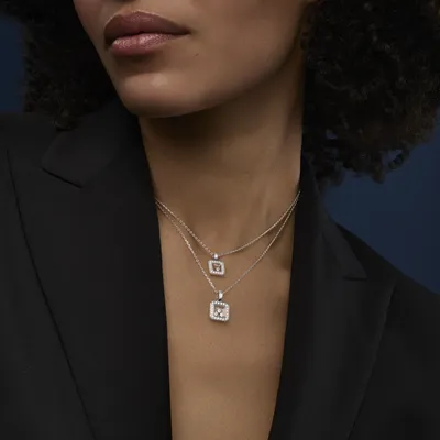 Pendentif Chopard Happy Diamonds Icons en Or Blanc et Diamant