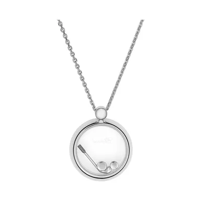 Pendentif Chopard Happy Golf, or blanc, diamants