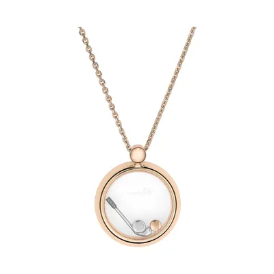 Pendentif Chopard Happy Golf, or rose, diamants
