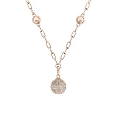 Pendentif Chopard Happy Diamonds Planet, Or Rose et Diamants