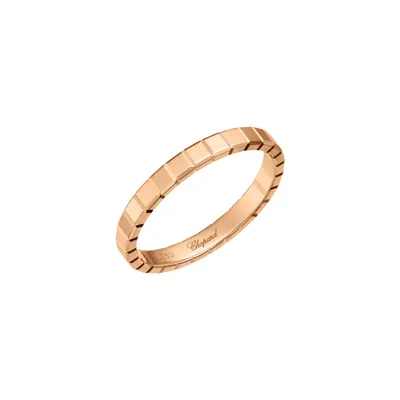 Bague Ice Cube Chopard Or Rose