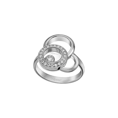 Bague Chopard Happy Dreams en Or Blanc et Diamants