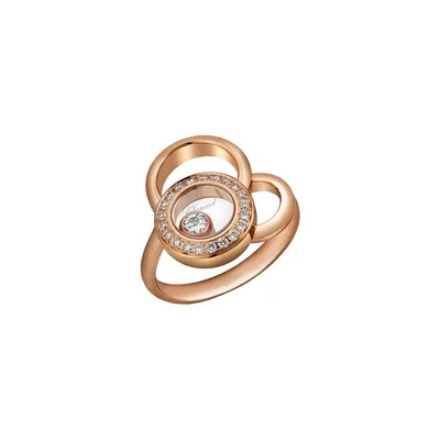Bague Chopard Happy Dreams en Or Rose et Diamants