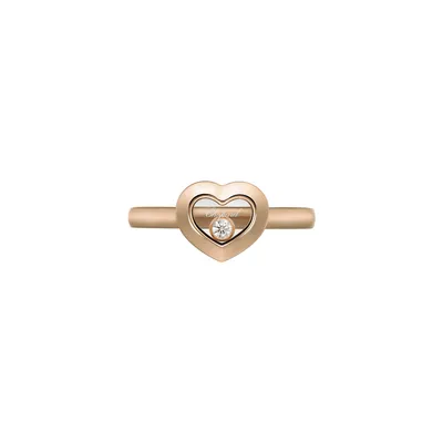 Bague Chopard Happy Diamonds Icons en Or Rose et Diamant PM