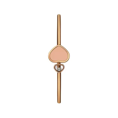 Bracelet jonc Chopard Happy Hearts en Or Rose et Diamant