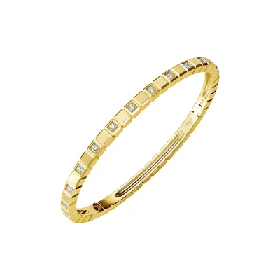 Bracelet Chopard Jonc Ice Cube, Or Jaune et Diamants