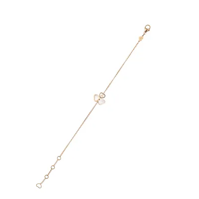 Bracelet Chopard Happy Hearts en Or Rose et Diamants