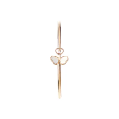 Bracelet jonc Chopard Happy Hearts Wings en Or Rose et Diamant