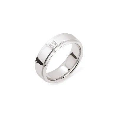 Alliance Salerno 7mm Or Blanc et diamants