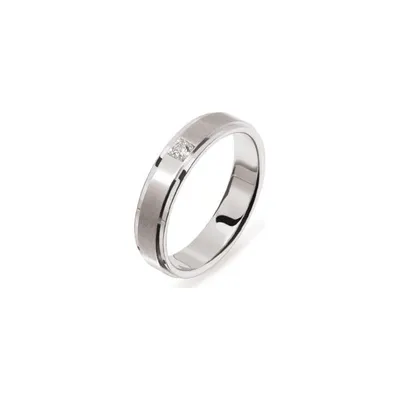 Alliance San Remo 5mm Or Blanc et diamant