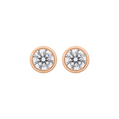 Boucles d'Oreilles Puces Brillants sertis clos