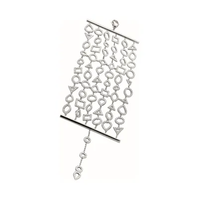 Bracelet en or blanc et diamants blancs