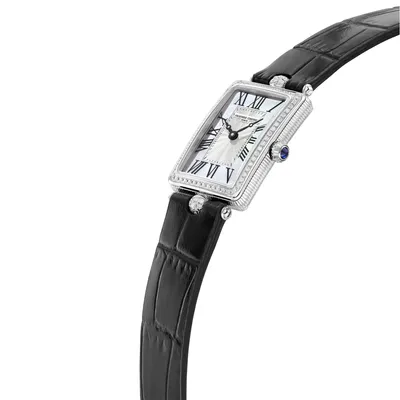Montre Frederique Constant Classics Art Déco Carrée pavée diamants