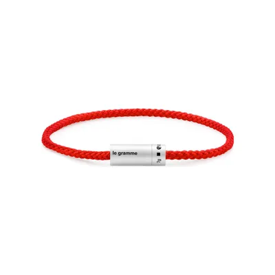 Bracelet le gramme Câble en argent brossé, 7 grammes