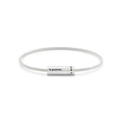 Bracelet le gramme Câble en argent brossé, 7 grammes