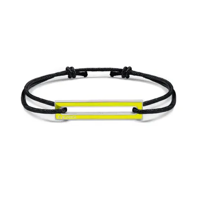 Bracelet cordon Le Gramme laqué jaune le 1,7g
