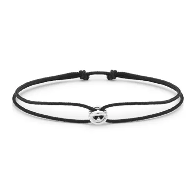 Bracelet CORDON Entrelacs noir le 1g