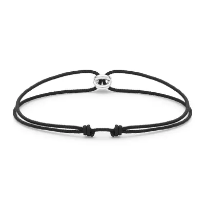 Bracelet CORDON Entrelacs noir le 1g