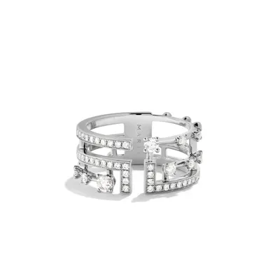 Anneau Marli New York Avenues en Or blanc avec Diamant