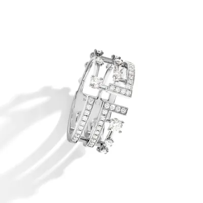 Anneau Marli New York Avenues en Or blanc avec Diamant