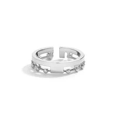 Bague Index Marli New York Avenues en Or blanc avec Diamant