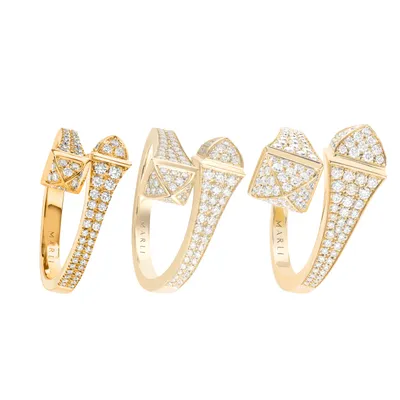 Bague Marli New Yorks Cleo en Or jaune avec Diamant