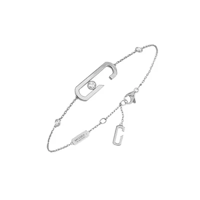 Bracelet Messika, Or blanc et Diamants Move Addiction
