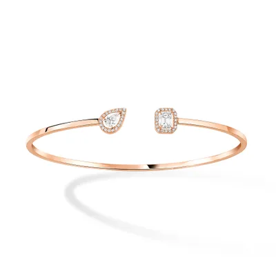 Bracelet Messika Jonc Diamant en Or Rose My Twin Toi & Moi - Taille S
