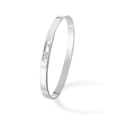 Bangle Bracelet Diamant en Or Blanc Move Noa PM