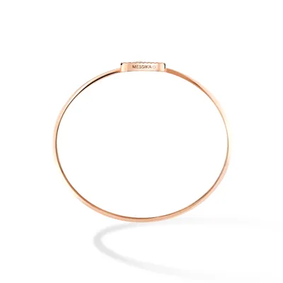 Bracelet Jonc Flex Move Uno Pavé en Or Rose et Diamant M