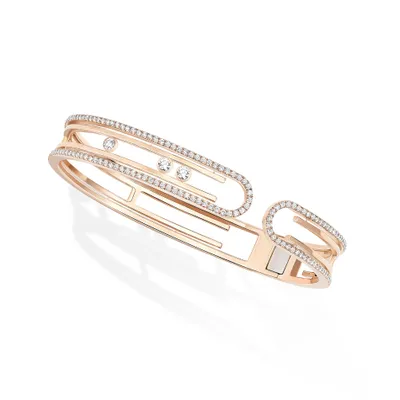 Bangle Bracelet Messika Diamant en Or Rose Move 10th