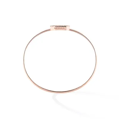 Bracelet Messika Jonc Diamant en Or Rose Move Uno