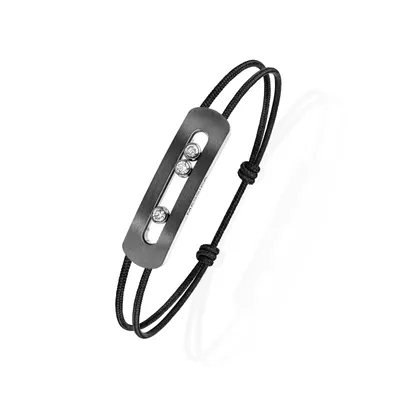 Bracelet Cordon Messika Move Titanium Graphite XL