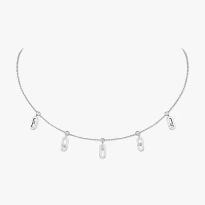 Collier Messika choker pampille Move Uno