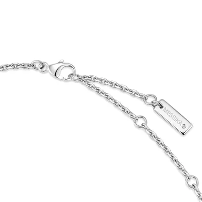 Collier Messika Move Classique Ciselé, or blanc et diamants