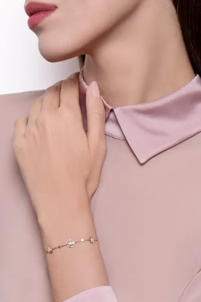 Bracelet Pasquale Bruni Figlia dei Fiori en or rose et diamants