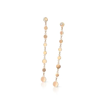 Boucles d'Oreilles Pasquale Bruni Luce, Or Rose et diamants