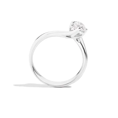 Bague Solitaire Recarlo Anniversary en or blanc et diamant