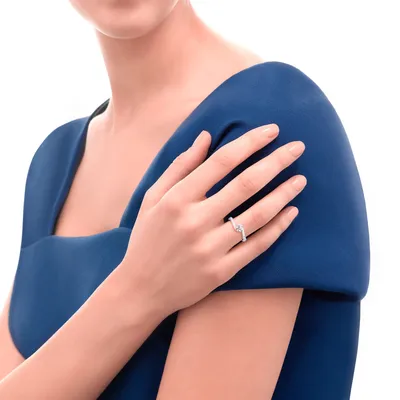 Bague Solitaire Recarlo Anniversary en or blanc et diamant