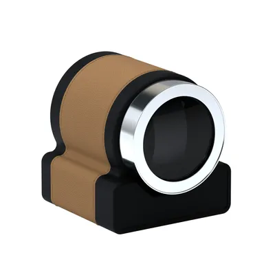 Remontoir Scatola del Tempo Rotor One, cuir châtaigne