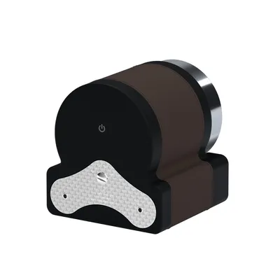 Remontoir Scatola del Tempo Rotor One, cuir marron chocolat